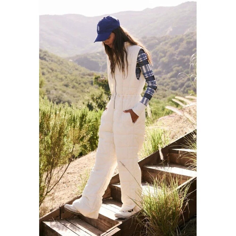 Free People Cream Ski & Snow Jacket, Size Small